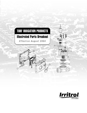 TURF IRRIGATION PRODUCTS Illustrated Parts Breakout - Irritrol