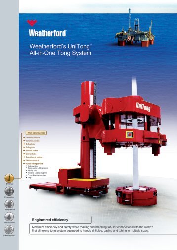 Weatherford's UniTong™ All-in-One Tong System