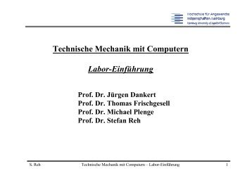 PDF-Skript von Prof. Dr. Stefan Reh - RZBT HAW Hamburg