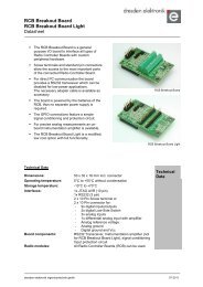 RCB Breakout Board / Light datasheet - dresden elektronik ...