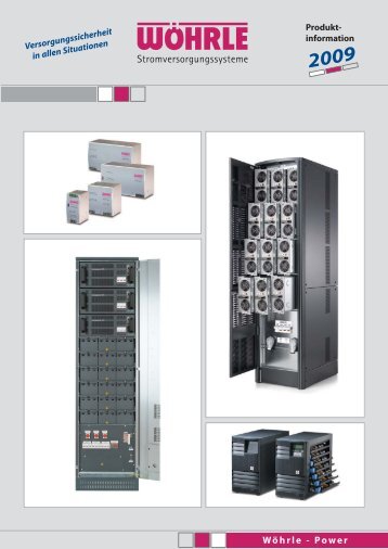 USV-Anlagen 230/400 V AC - Wöhrle Stromversorgungssysteme ...