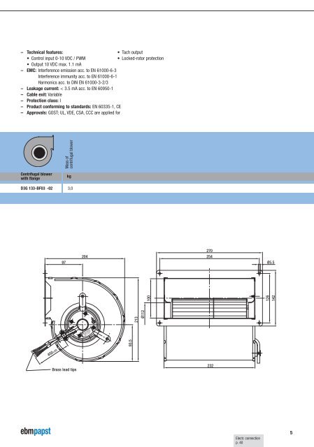 EC centrifugal blowers dual inlet - La Panthera