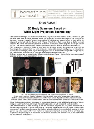 3D Body Scanners Based On White Light Projection - Hometrica ...