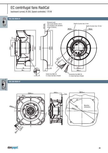 EC/AC centrifugal fans - RadiCal version 04/2011 - Ebm-papst Oy