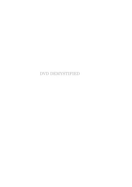 DVD Demystified