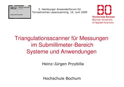 Triangulationsscanner für Messungen im Submillimeter-Bereich ...