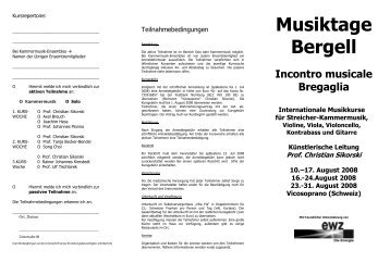 Kursprospekt Bergell 2008 _2 - GEBA-online