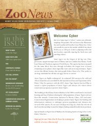 in this ISSUE - Henry Vilas Zoo