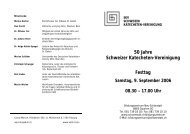 50 Jahre Schweizer Katecheten-Vereinigung Festtag
