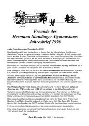 Jahresbrief 1996 - Freunde des HSG