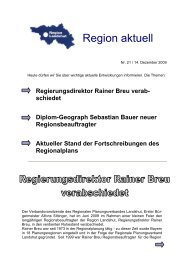 Region aktuell - Nr. 21 (PDF) - Regionaler Planungsverband Landshut