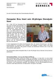 Hanspeter Breu feiert sein 40-jähriges Dienstjubi- läum - myrheintal.ch