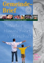 Gemeindebrief 02/2011 - Evangelisch-reformierte Kirche