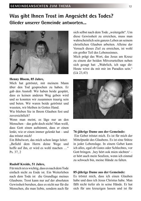 Gemeindebrief 04/2010 - Evangelisch-reformierte Kirche