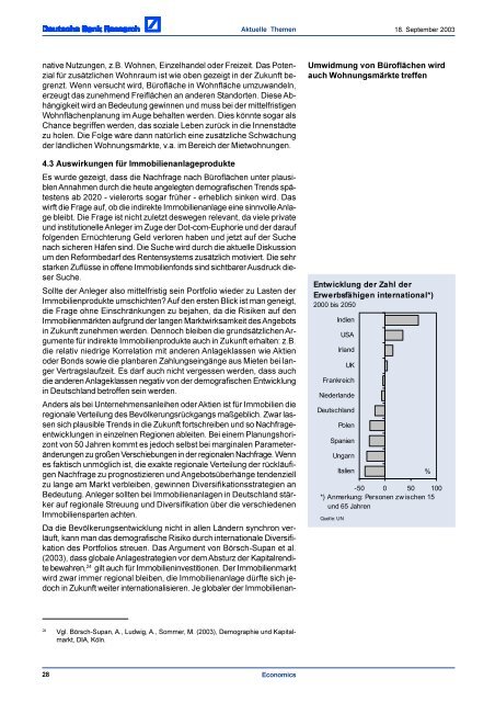 Demografie lässt Immobilien wackeln - Demotrans