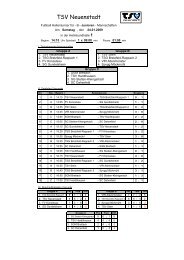 B-Junioren-Hallenturnier - TSV-Neuenstadt