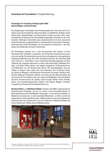 PDF-Dokument - Columbus Art Foundation