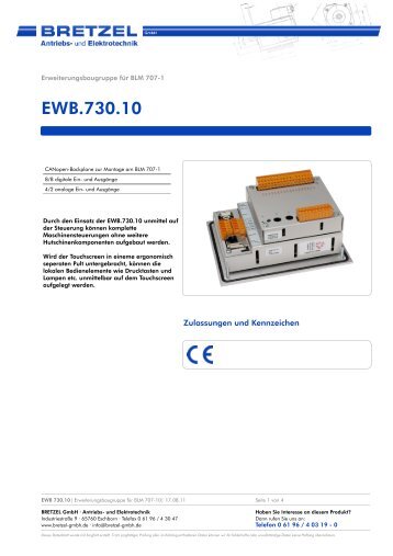 EWB.730.10 - BRETZEL GmbH - Antriebs