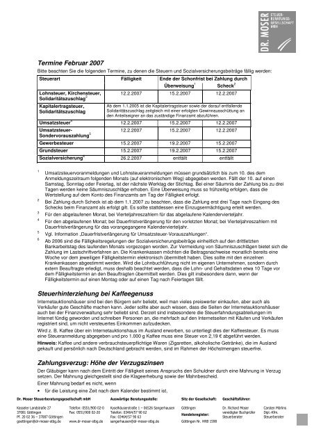 Download als pdf-Dokument zum Ausdrucken - Dr. Moser  ...