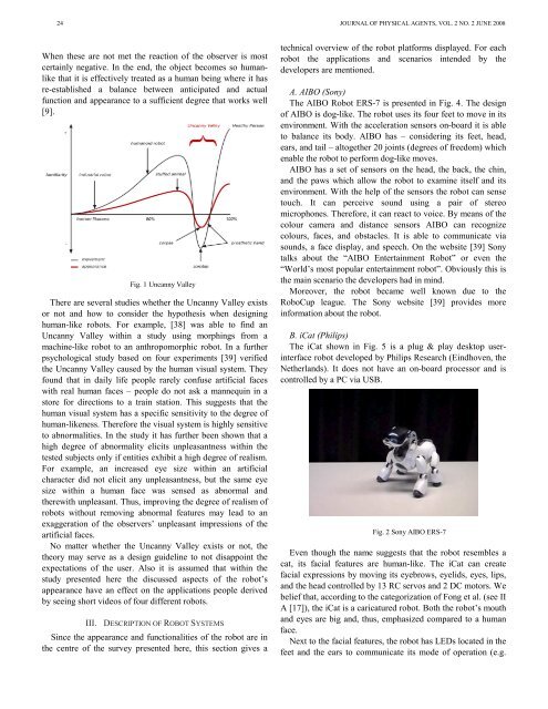 Domestic Applications for Social Robots - Journal of Physical Agents
