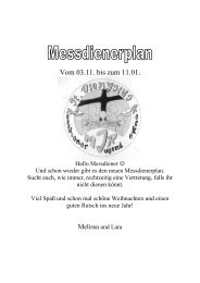 Woche vom 29.12.2012 - St. Dionysius Recke