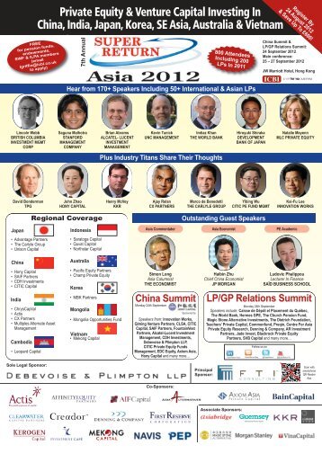 SuperReturn Asia 2012 Speakers - Jade Invest