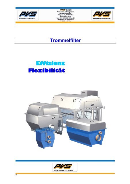 Trommelfilter - PVS