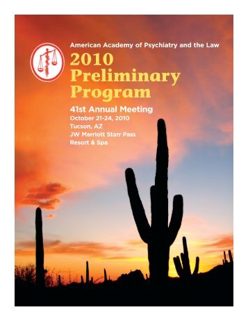 APPL Prel 2010 - American Academy of Psychiatry and the Law