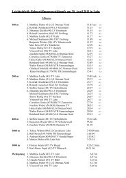 Leichtathletik-Bahneröffnungswettkämpfe am 30 - Turnverein Lahr