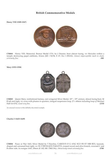 British Commemorative Medals - Baldwin's