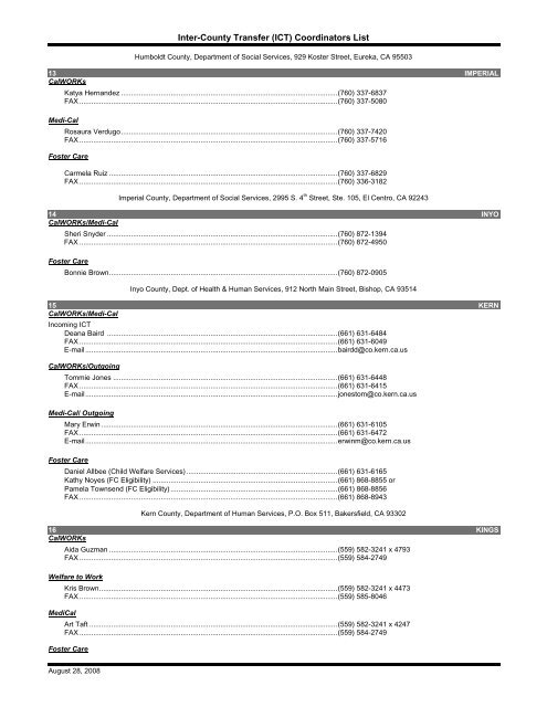 ACIN I-34-08EII - California Department of Social Services