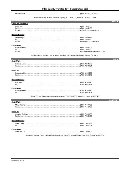 ACIN I-34-08EII - California Department of Social Services