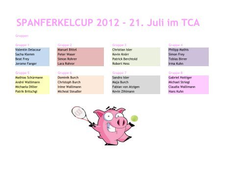 Spanferkelcup 2012 - Auslosung.xlsx