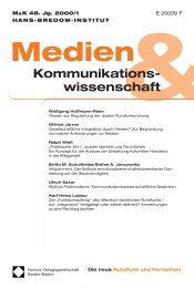 Kommunikations- wissenschaft - Medien ...