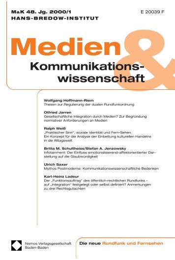 Kommunikations- wissenschaft - Medien ...