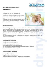 Patienteninformationen Implantate