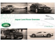 Jaguar Land Rover Overview