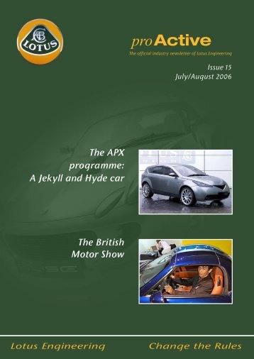 The British Motor Show The APX programme: A Jekyll and Hyde car