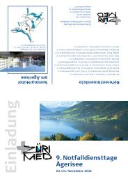 9. Notfalldiensttage Ägerisee - ZüriMed