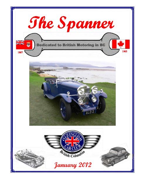 January 2012 Old English Car Club