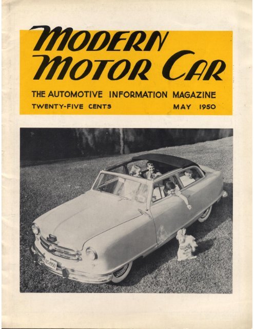 Modern Motor Car May 1950