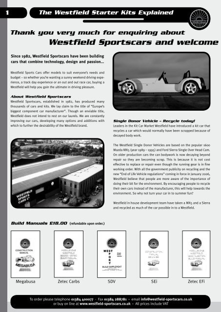 Westfield Car Sales Ltd - Westfield Sportscars