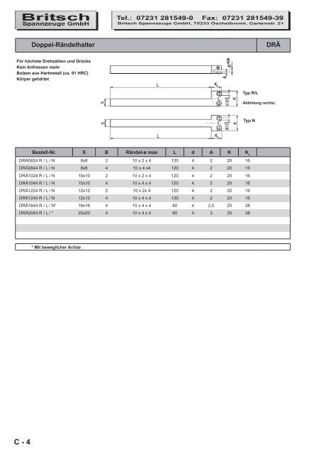 Katalog Online - Britsch Spannzeuge GmbH