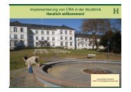 Implementierung von CRA in der Akutklinik ... - CRA-Bielefeld.de