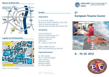 5th European Trauma Course 8. - Klinik für Anästhesiologie und ...