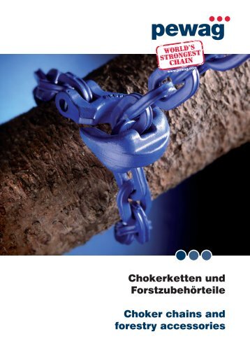 pewag Chokerketten und Seilrollen