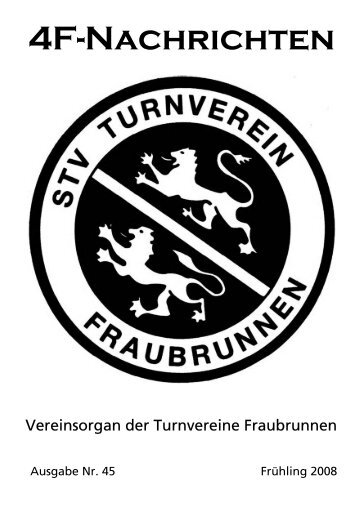 4F-Nachrichten Mai 2008 - Turnverein Fraubrunnen