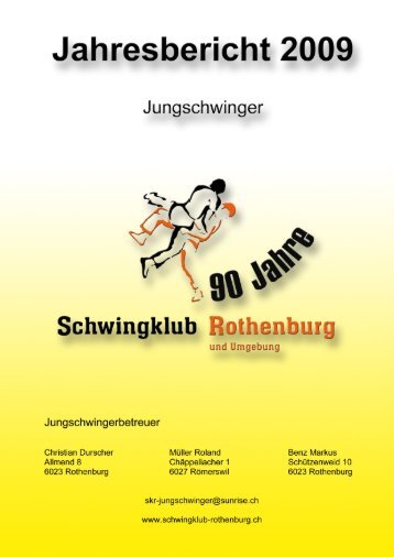 Proben- und Wettkampfbesuch 2009 - Schwingklub Rothenburg