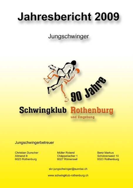 Proben- und Wettkampfbesuch 2009 - Schwingklub Rothenburg