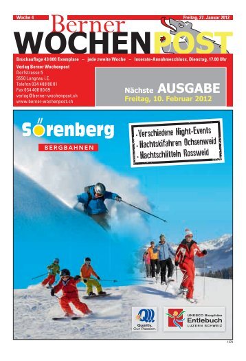 Download der Ausgabe vom 27. Januar 2012 - Berner Wochenpost